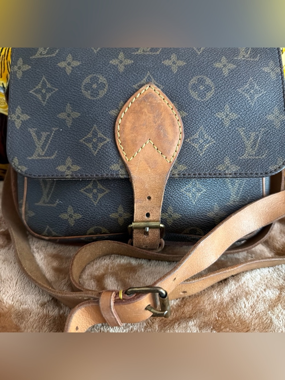 Louis Vuitton Vintage Cartouchiere GM Monogram Crossbody